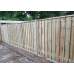 Hout-betonschutting wit/grijs i.c.m. grenen 21-planks tuinscherm